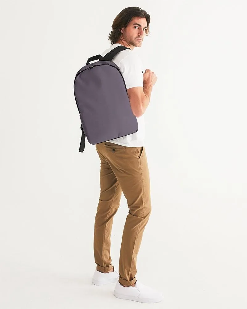 Medium Dark Purple Gray Waterproof Backpack | Medium Dark Pale Pastel Purple Gray | C15M30Y0K60