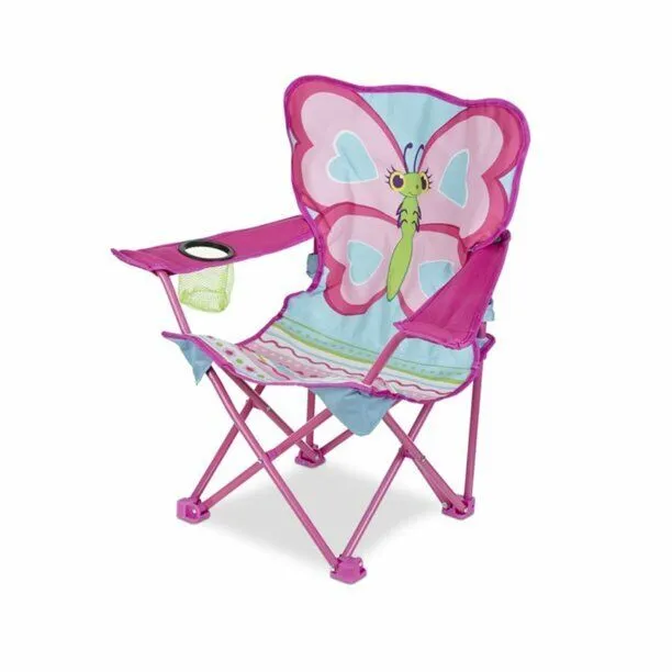 Melissa & Doug Sunny Patch Cutie Pie Butterfly Camp Toddler Camp Outdoor Chair