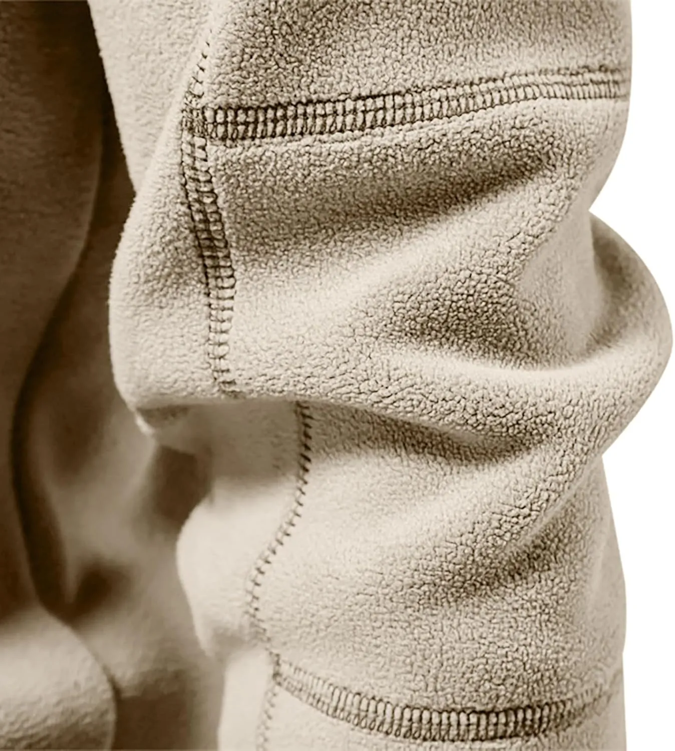 Men's Fleece Pullover Quarter Zip Thermal Outdoor Half Zip Jacket 1/4 Zip Sweatshirt Regular Fitted