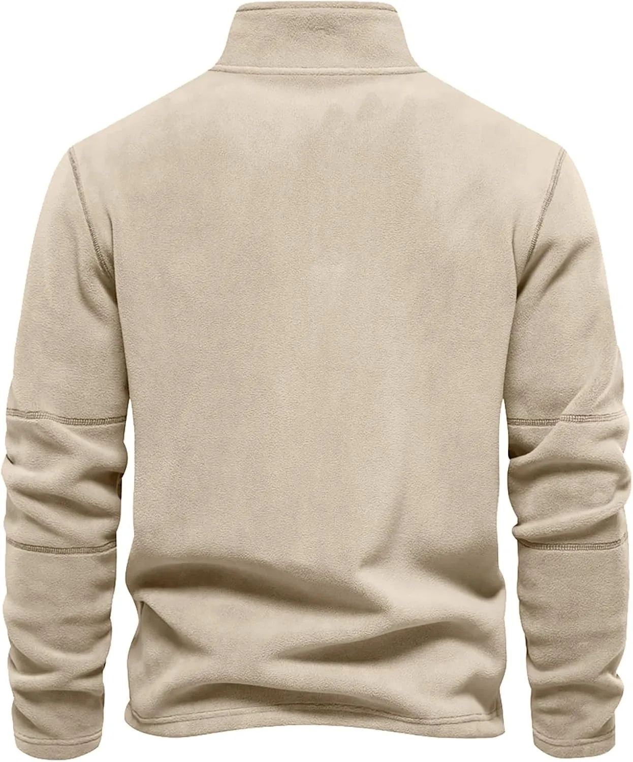 Men's Fleece Pullover Quarter Zip Thermal Outdoor Half Zip Jacket 1/4 Zip Sweatshirt Regular Fitted