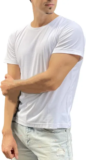 Men's T-Shirts Premium Crew Neck Tee, Short Sleeve T-Shirts for Men Casual Tee- Soft Cool Wicking Quick Dry UPF 50 