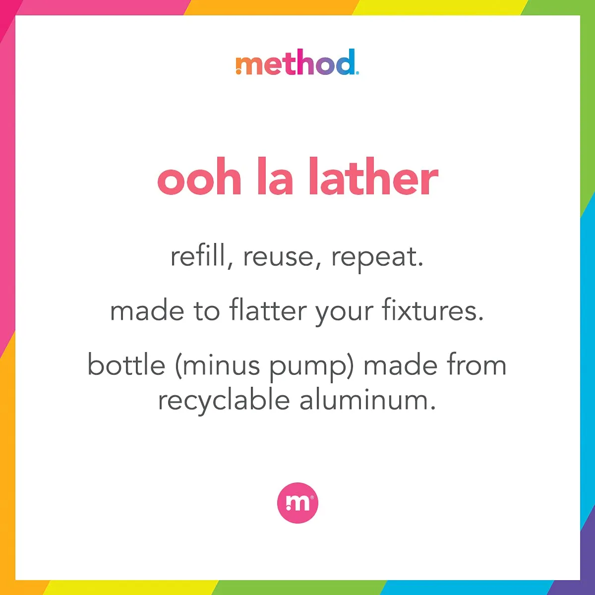 Method Foaming Hand Wash, Violet   Lavender, Reusable Silver Aluminum Bottle, Biodegradable Formula, 10 oz (Pack of 3)