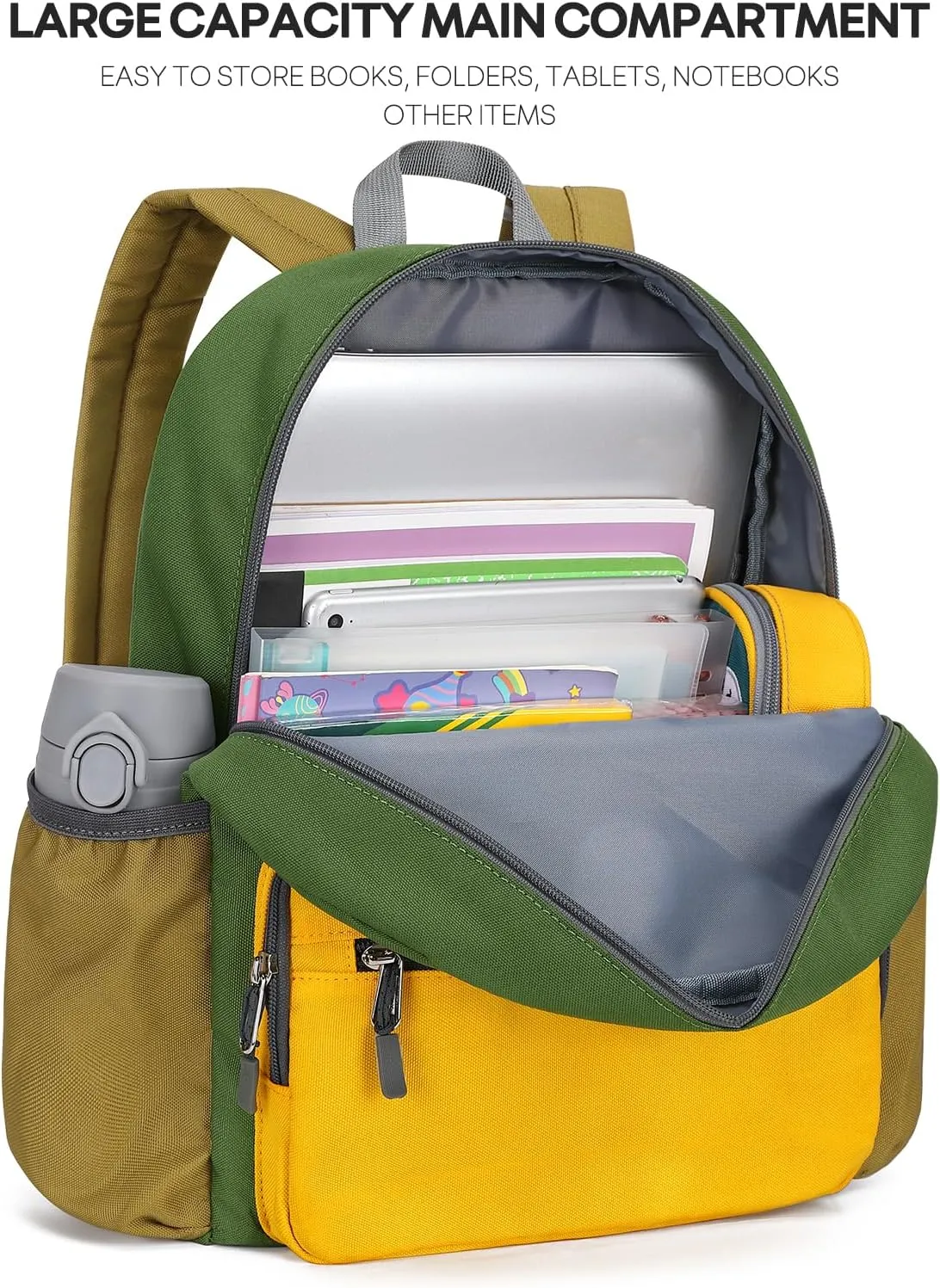 mibasies Kids Backpack Boys 4-6: Bookbag for Boys - Elementary school Backpack