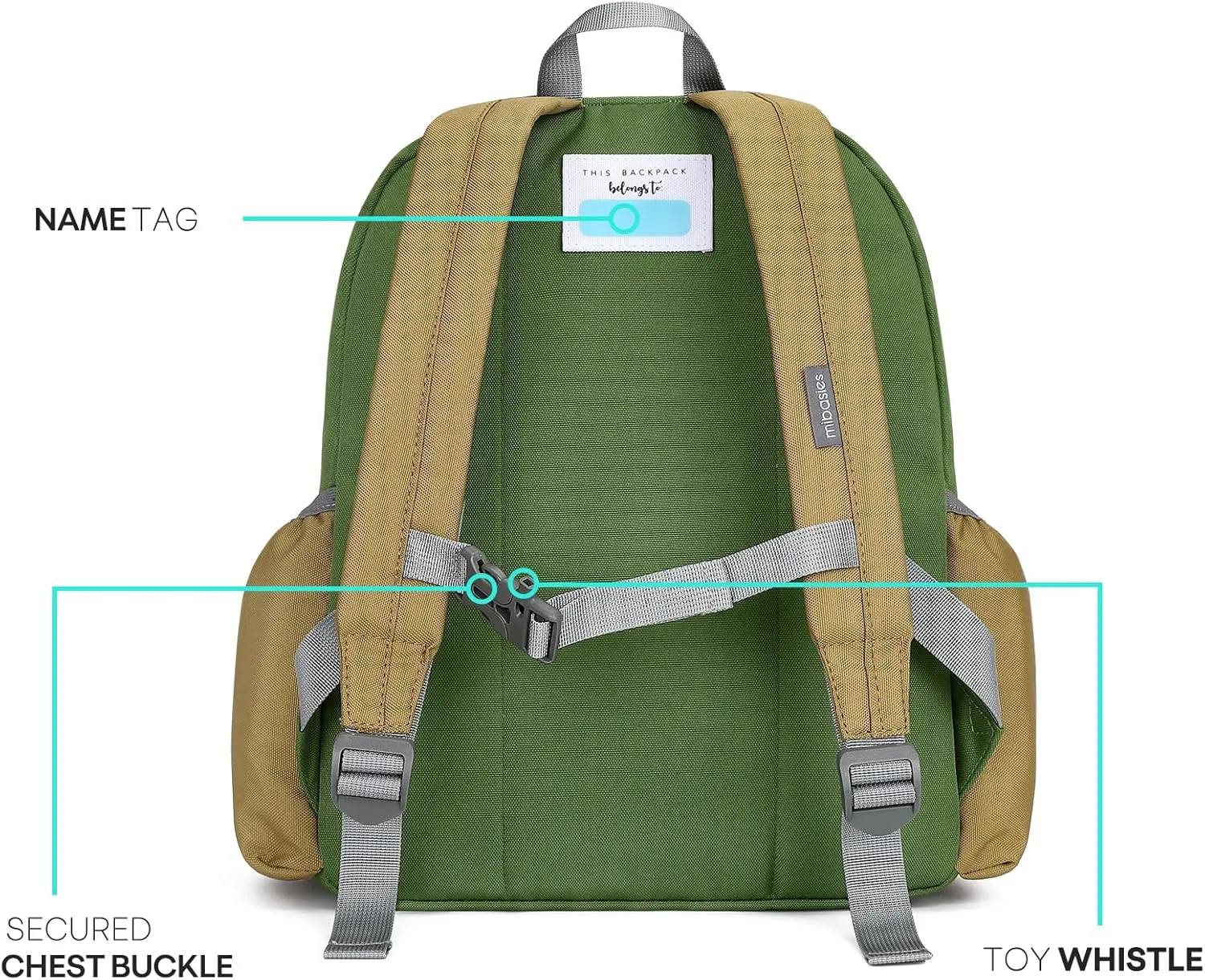 mibasies Kids Backpack Boys 4-6: Bookbag for Boys - Elementary school Backpack
