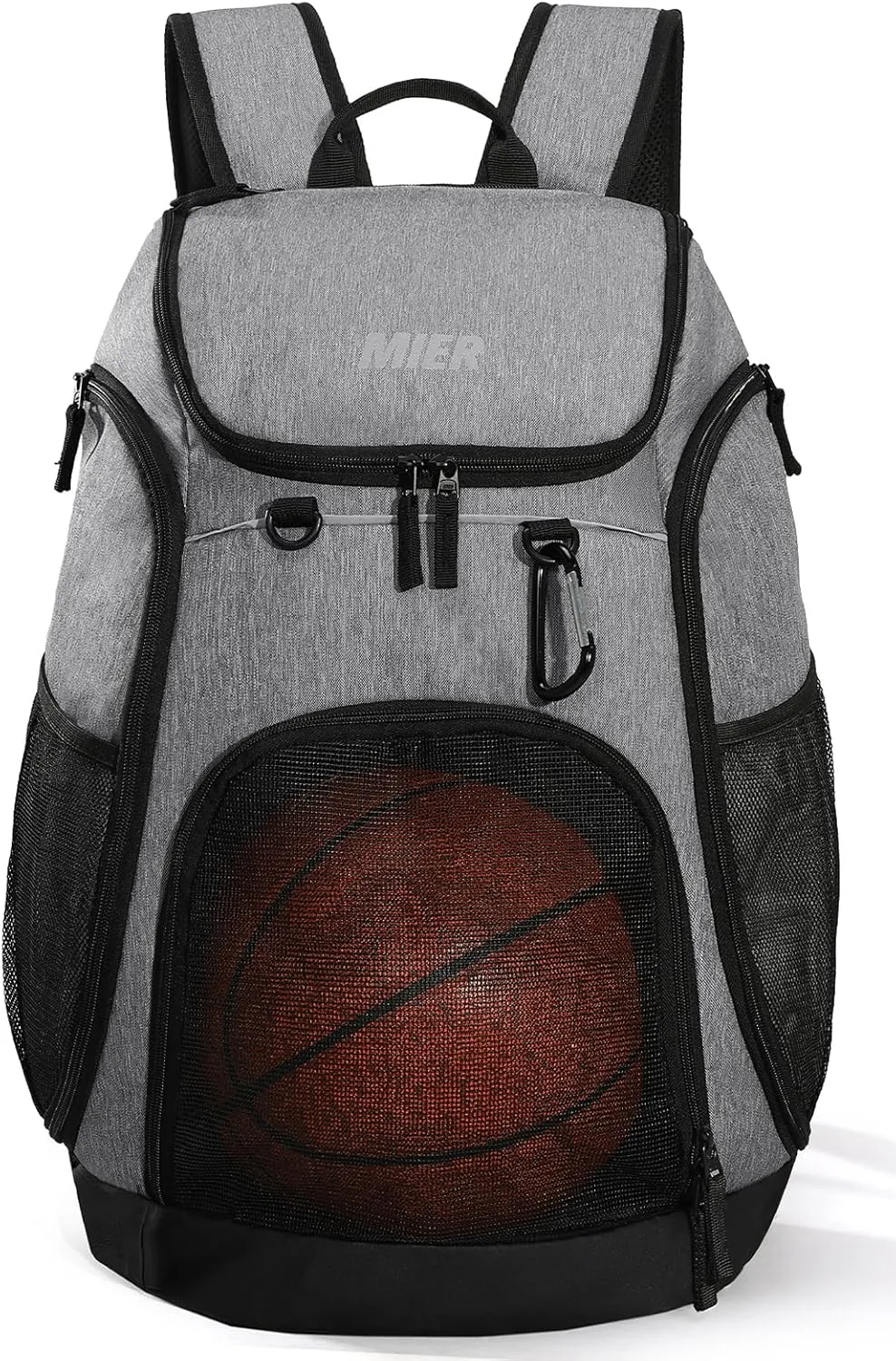 MIER Basketball Backpack Large Sports Soccer Bag with Ball/Shoes Holder for Men Women Volleyball Gym Equipment Training, 40L