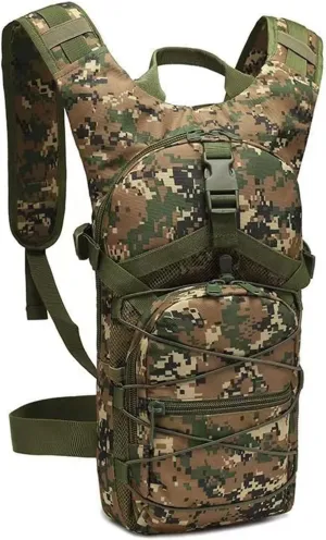Military Molle Tactical Backpack, 15L Small Capacity Army Backpack for Hiking Cycling Camping Mountaineering Fishing Hunting Climbing Trekking Travel Sports