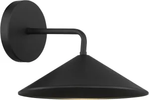 Minka Lavery 73182-66-L City Streets Metal Shade Outdoor LED Wall Sconce, 1-Light 8 Watt, Sand Coal, 8"H x 10"W