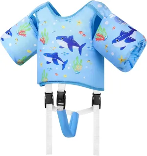 MoKo Kids Swim Vest, Arm Band Pool Floaties Jacket for 2-3-4-5-6 Years (22-30-40-50-66LBS), Pool Floats for Kids, Water Wings for Children Swimmies, Toddlers, Boys, Girls