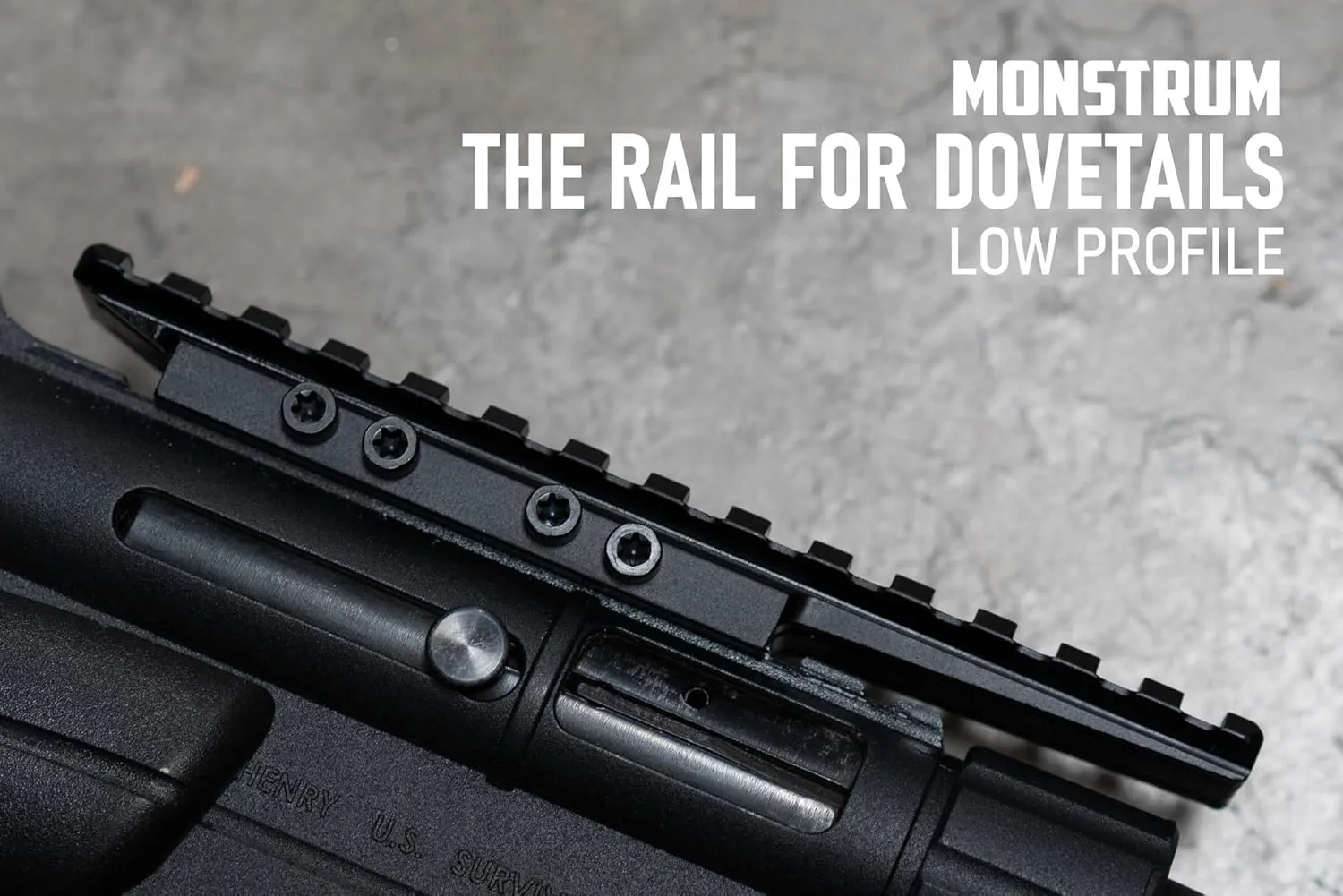 Monstrum Low Profile Dovetail to Picatinny Mount