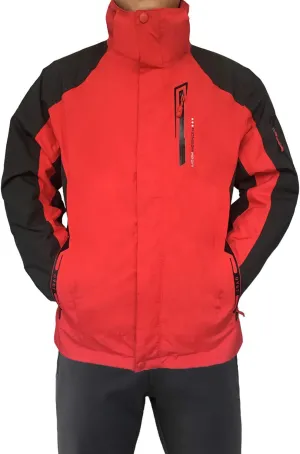 Mr.Stream Men's Outdoor Hooded Hard Shell 3-in-1 Jacket Waterproof Windproof Snow Ski Fleece Raincoat