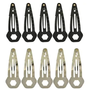 Multi-functional Hair Clip Stainless Steel Women Self-defense Tool Mini Multi