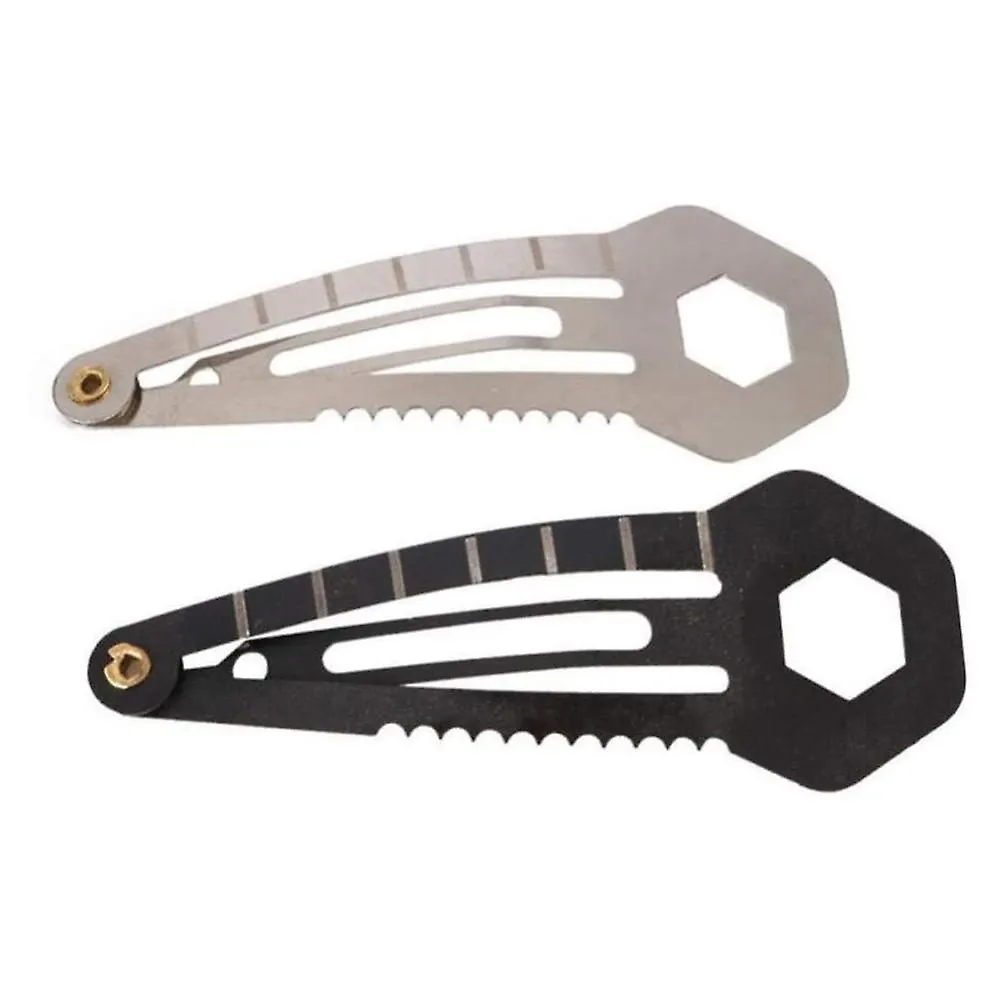 Multi-functional Hair Clip Stainless Steel Women Self-defense Tool Mini Multi