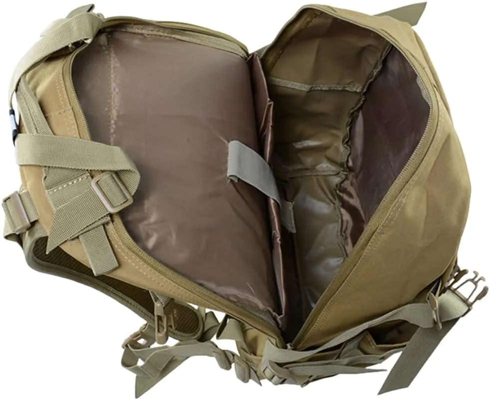 Multi-functional Lightweight Outdoor Backpack for Hiking Camping Cycling Oxford Cloth 40L Tactical Backpack (Green CP 1)
