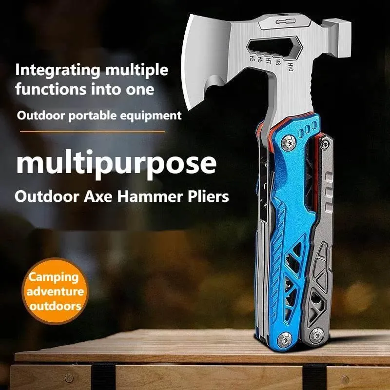 Multi-Tool Axe Hammer Pliers - Camping Survival Gadget