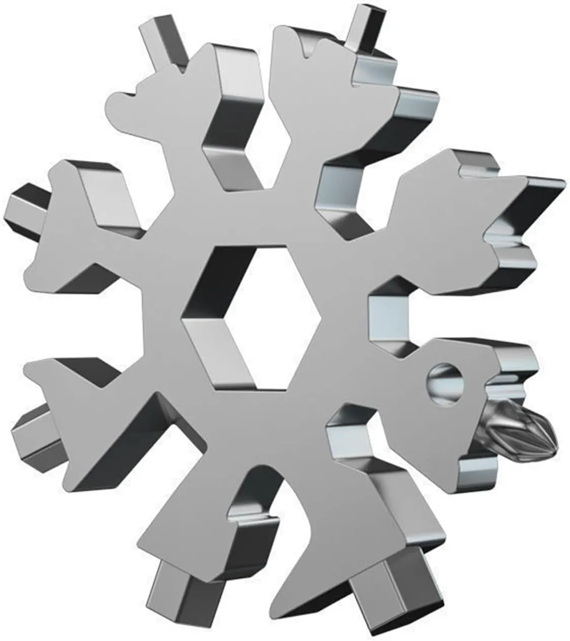 multi tool,Snowflake Multi Tool，Snowflake Multitool,Screwdriver Spanner,Snowflake Multitool 18 in 1 Snowflake Snowflake Wrench Tool Hex Wrench Multifunctional Camping Outdoor Survival Bottle Opener Sc