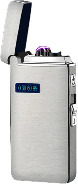 Multifunctional Lighter Arc Inflatable 2 Ignition Switches Man Female Fashion Outdoor Windproof Metal USB Box (K)