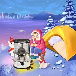 Multifunctional Portable Non-Electric Kerosene Stove Outdoor Camping Cooker Grilling Stove high-Efficiency Heating Emergency Heating Stove (Color : White Color)