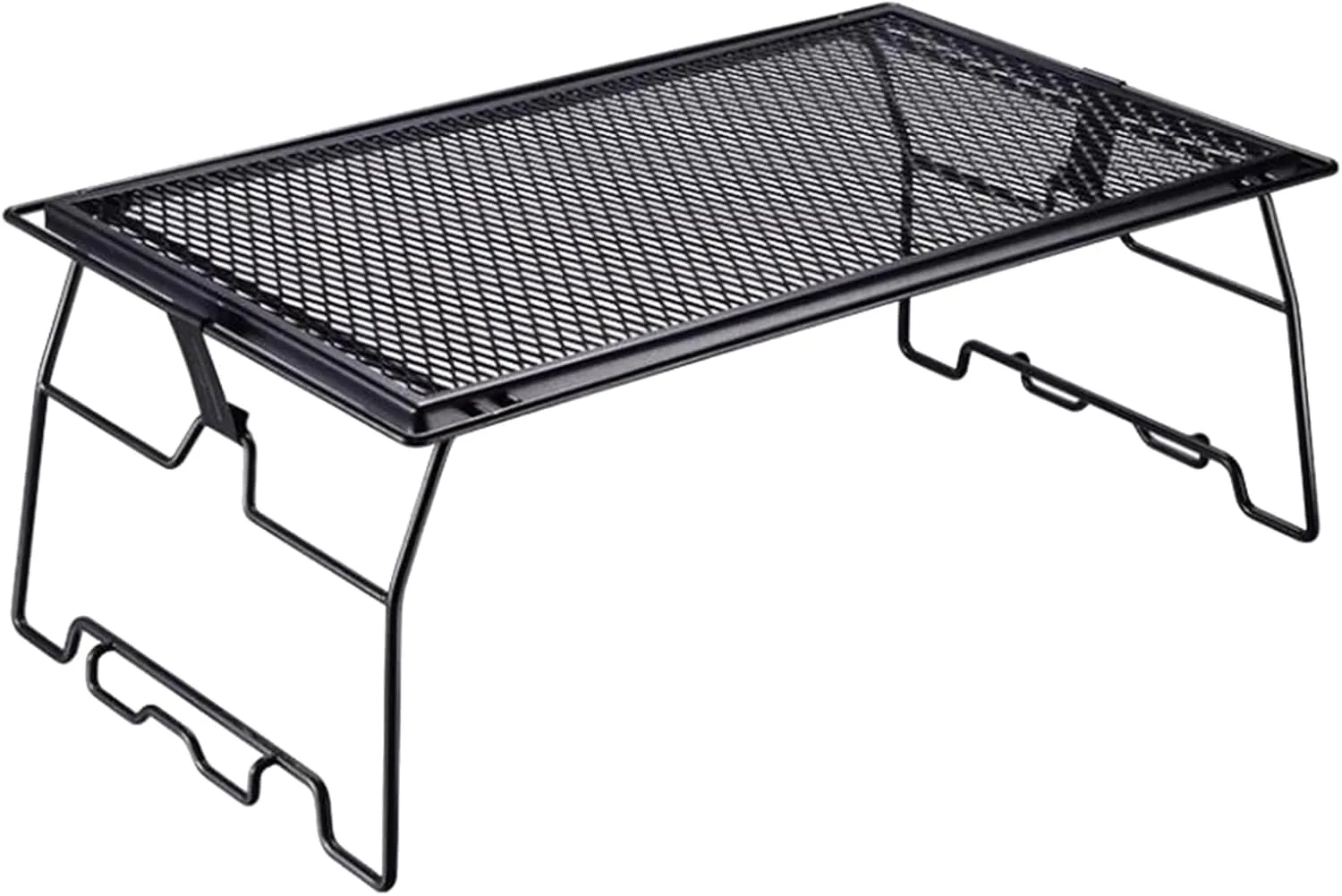 Multipurpose Camping Table Folding Camping Table Iron e Picnic Table Grid Desktop Ultralight for Solo Campers Outdoor