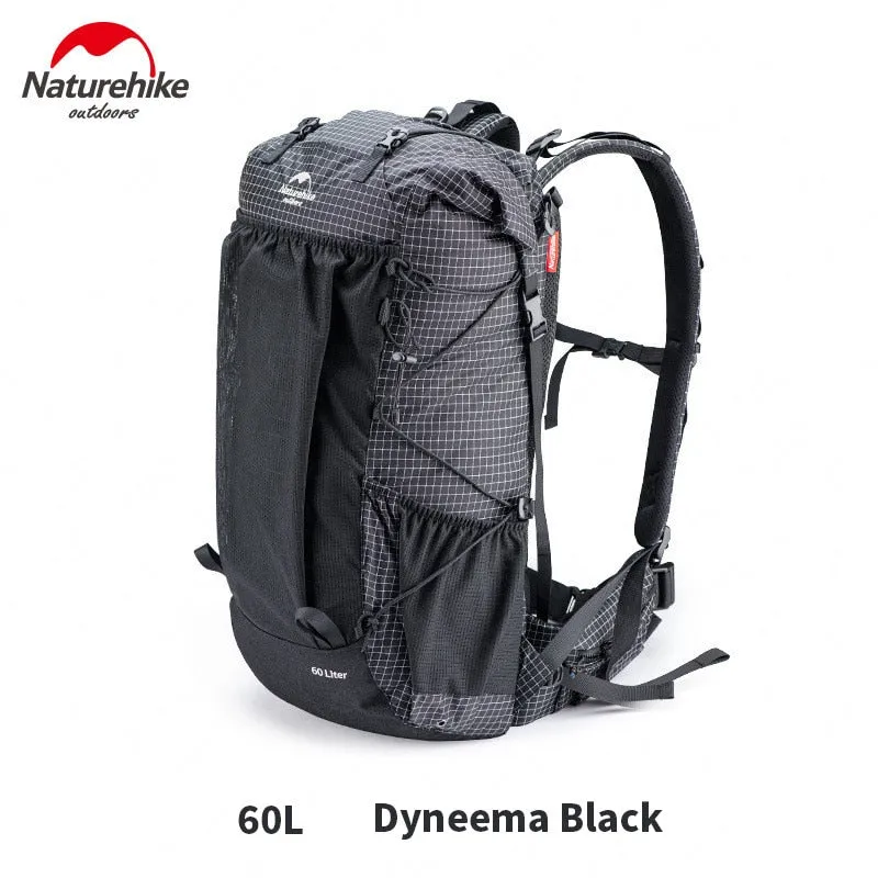 Naturehike Hot Sale 60L 5L Camping Backpack 1.16kg High Capacity 15kg Load Camping Backpack Tear-Risistant Hiking Backpack