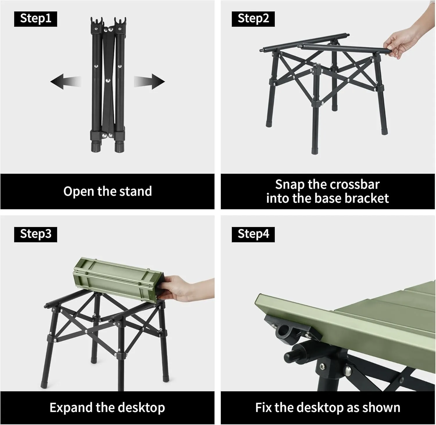 Naturehike Portable Camping Table, Aluminium Folding Table, Ultralight Camp Table Small Table for Camping Hiking Backpacking Outdoor Picnic