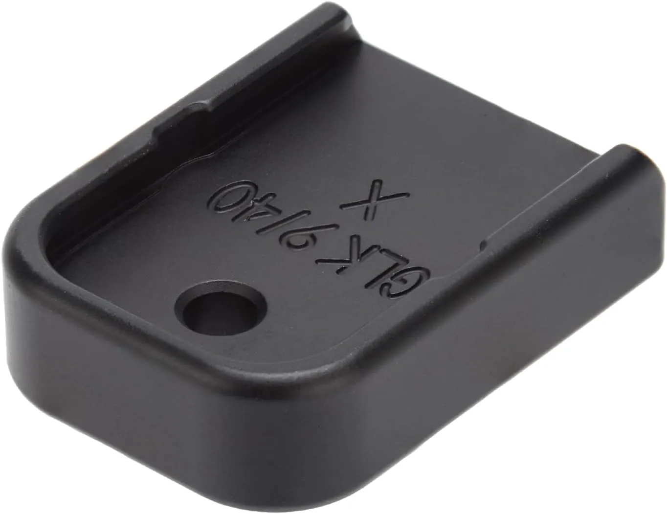 NDZ Performance Extra Thick Aluminum Magazine Base Plate for Glock 17 19 22 23 27 34 45 Gen 1-5 | 9mm & .40 Cal | Laser Engraved, Anodized [Black] | Made in USA – Custom Colors & Designs