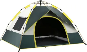 NIEH Portable Dome Tents for 3-4 Person, Windproof Rainproof Automatic Instant Pop-up Tent for Outdoor Camping Hiking Picnic