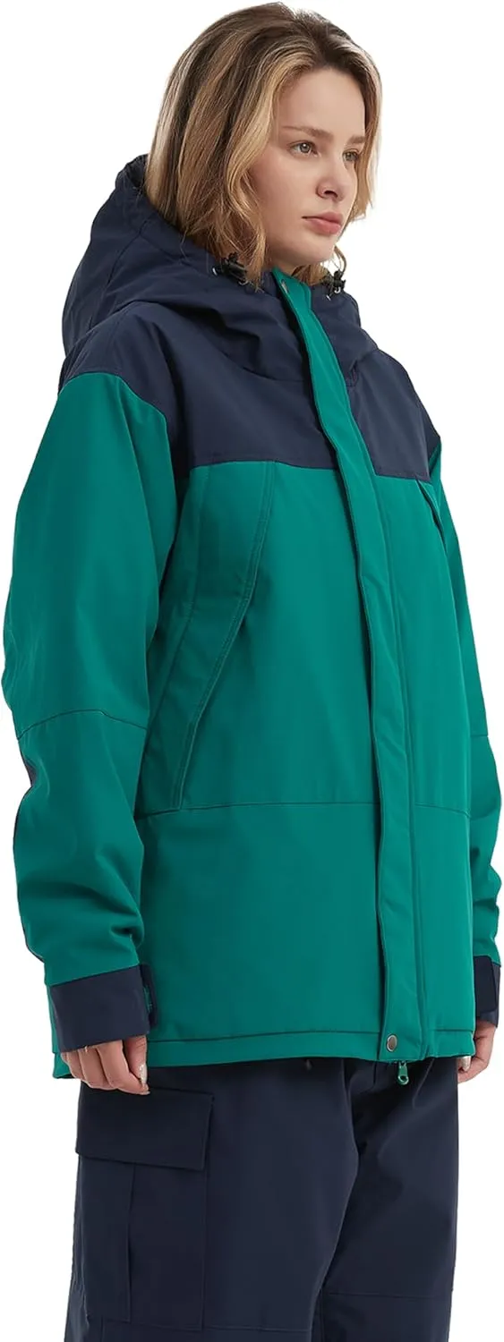 NOMADIKA Women Ski Jacket Waterproof Insulated Winter Snow Coat for Skiing Snowboarding Rain Coats Oversize Unisex