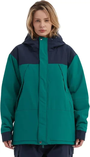 NOMADIKA Women Ski Jacket Waterproof Insulated Winter Snow Coat for Skiing Snowboarding Rain Coats Oversize Unisex