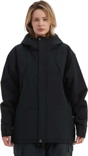 NOMADIKA Women Ski Jacket Waterproof Insulated Winter Snow Coat for Skiing Snowboarding Rain Coats Oversize Unisex