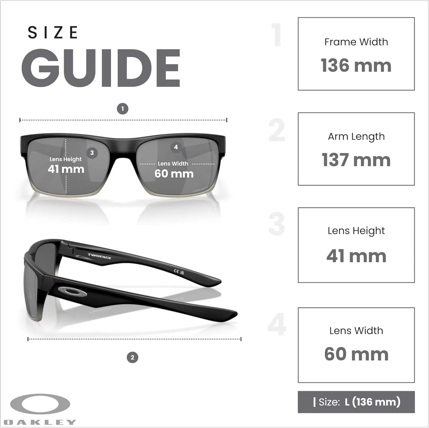 Oakley Twoface OO9189 Square Sunglasses For Men  BUNDLE Leash   BUNDLE with Designer iWear Eyewear Kit
