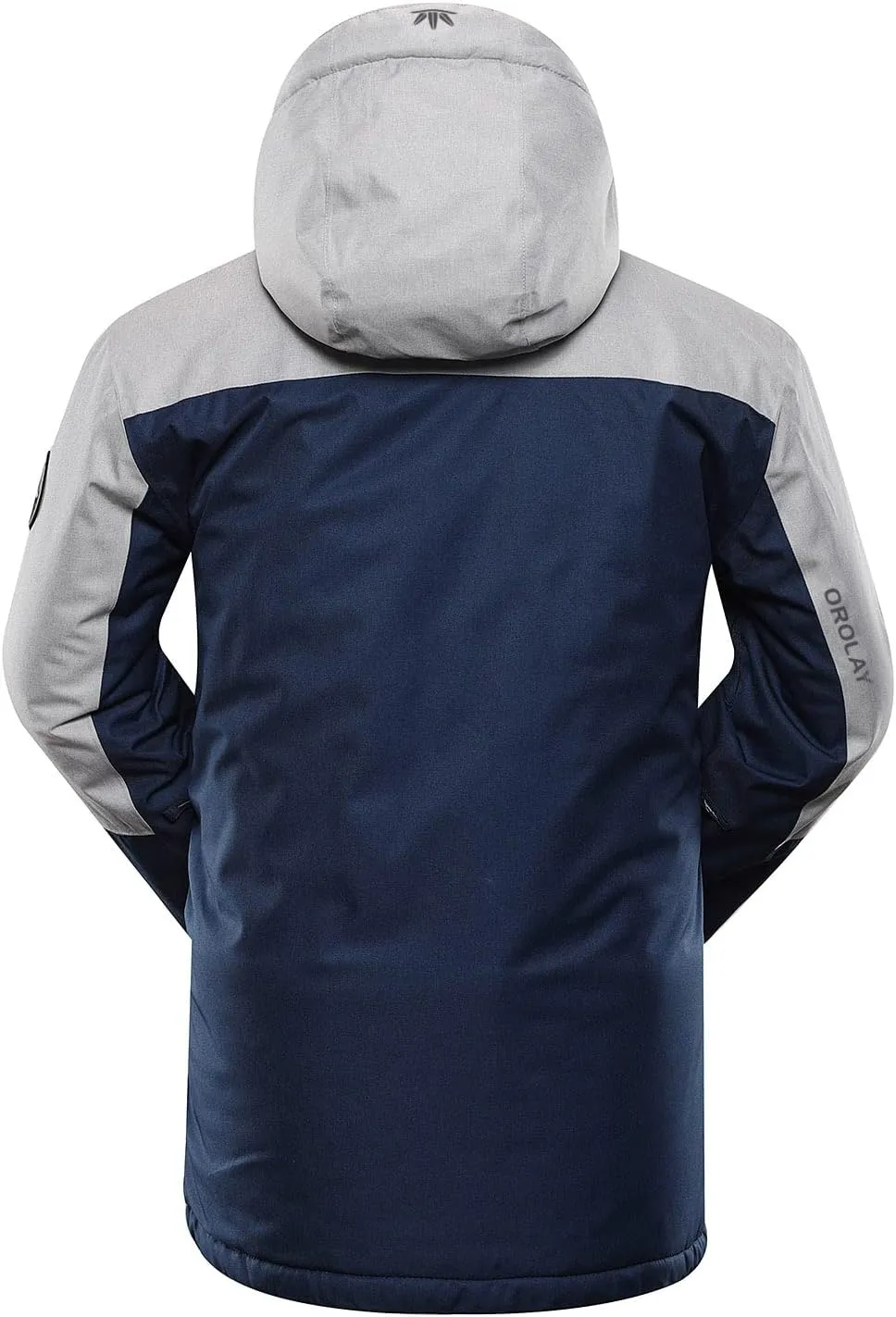 Orolay Men's Mountain Waterproof Ski Jacket Windproof Rain Jacket Winter Warm Snow Coat