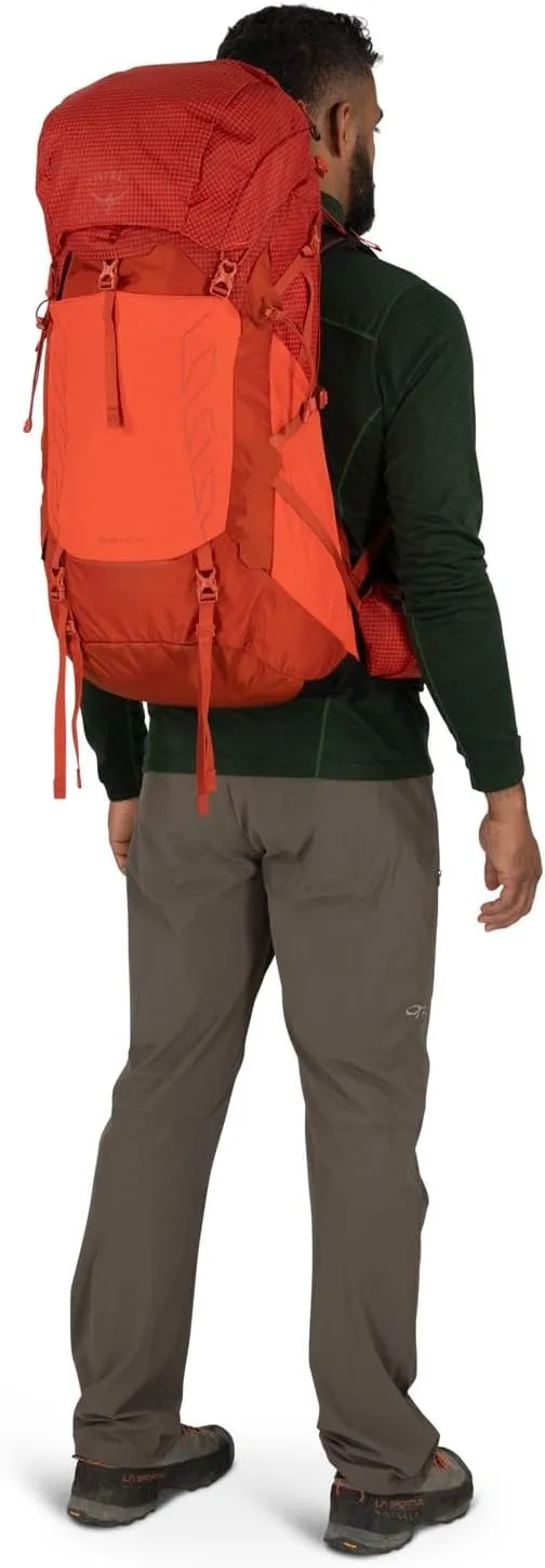 Osprey Talon Pro 40L Men's Hiking Backpack with Hipbelt, Mars Orange, L/XL