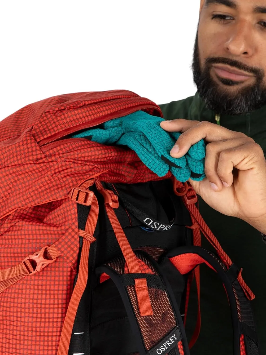 Osprey Talon Pro 40L Men's Hiking Backpack with Hipbelt, Mars Orange, L/XL