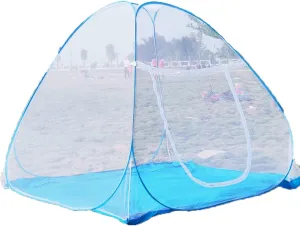 Outdoor Camping Mosquito Net, Foldable Proof Backpacking Tent Single Camping Bed for Courtyard Outdoor Camping Activities (Purple 0.9 * 1.9M)