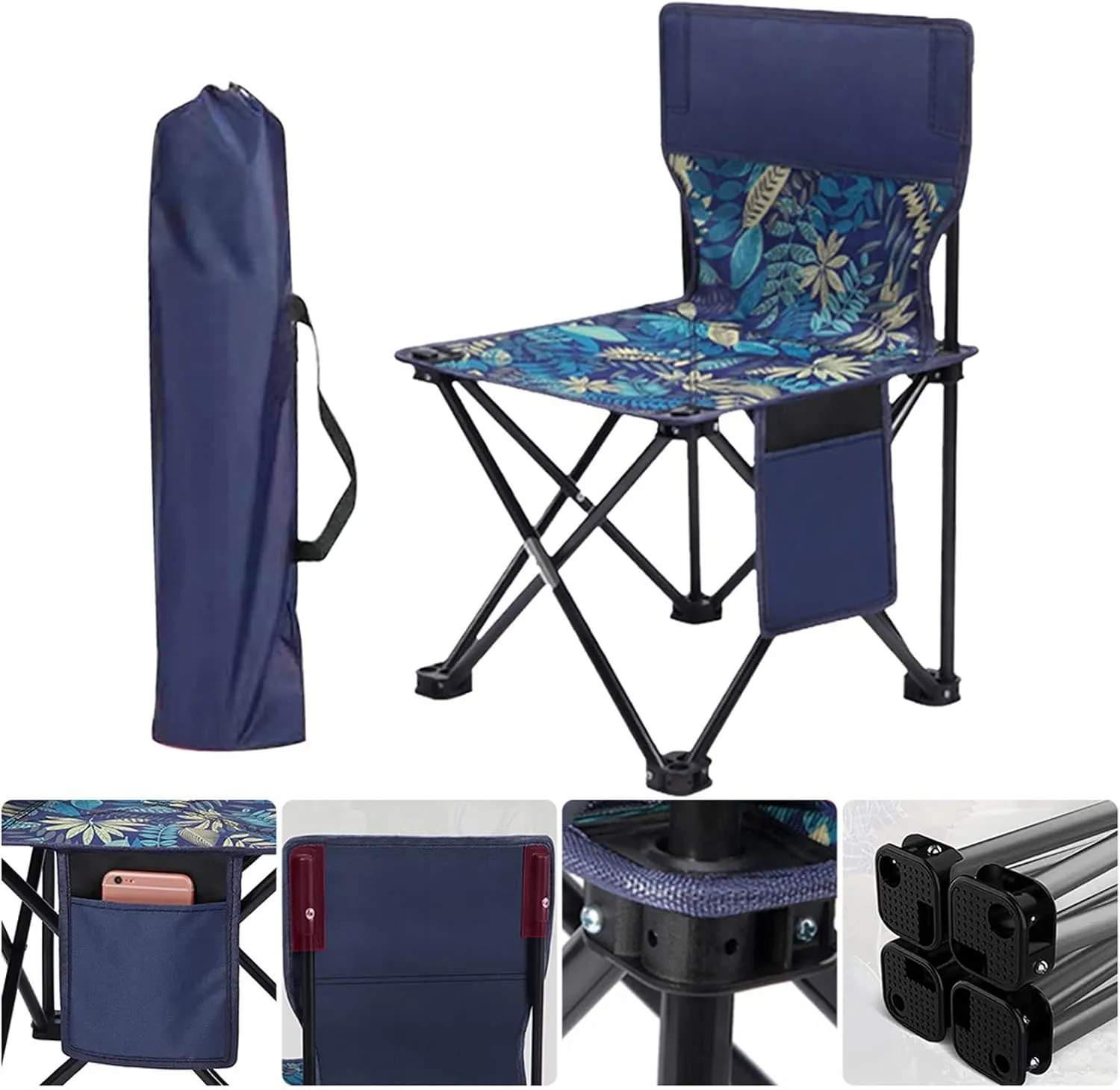 Outdoor Chair Outdoor Portable Fishing Chair Camping Chairs Leisure Folding Stool Aluminum Alloy Camping Hiking Camp Chairs(Color:1)