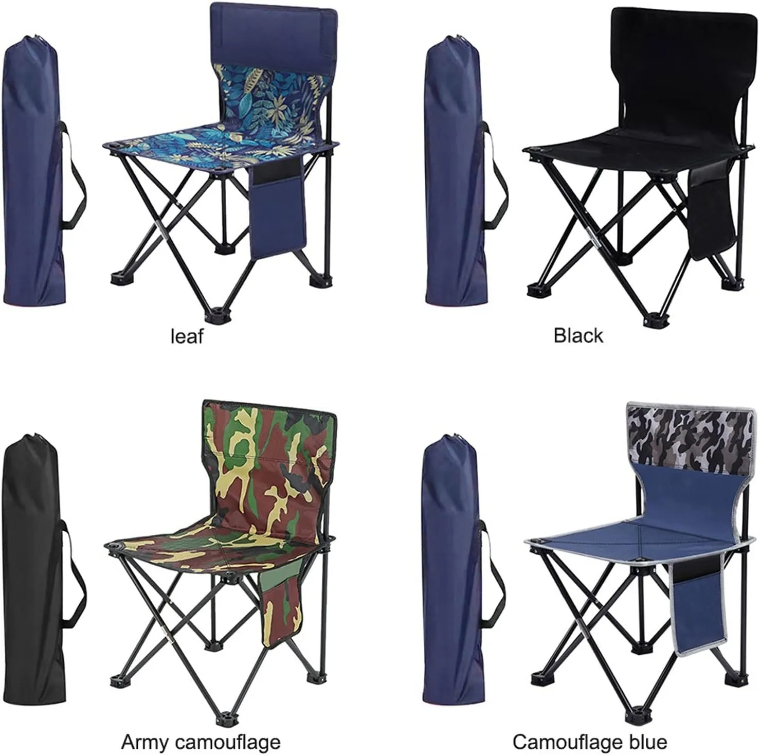 Outdoor Chair Outdoor Portable Fishing Chair Camping Chairs Leisure Folding Stool Aluminum Alloy Camping Hiking Camp Chairs(Color:1)