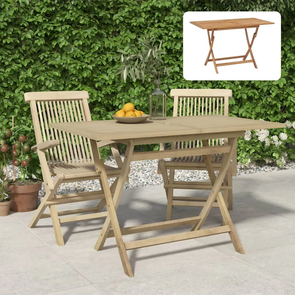 Outdoor Dining Table Folding Table Garden Furniture Solid Wood Teak
