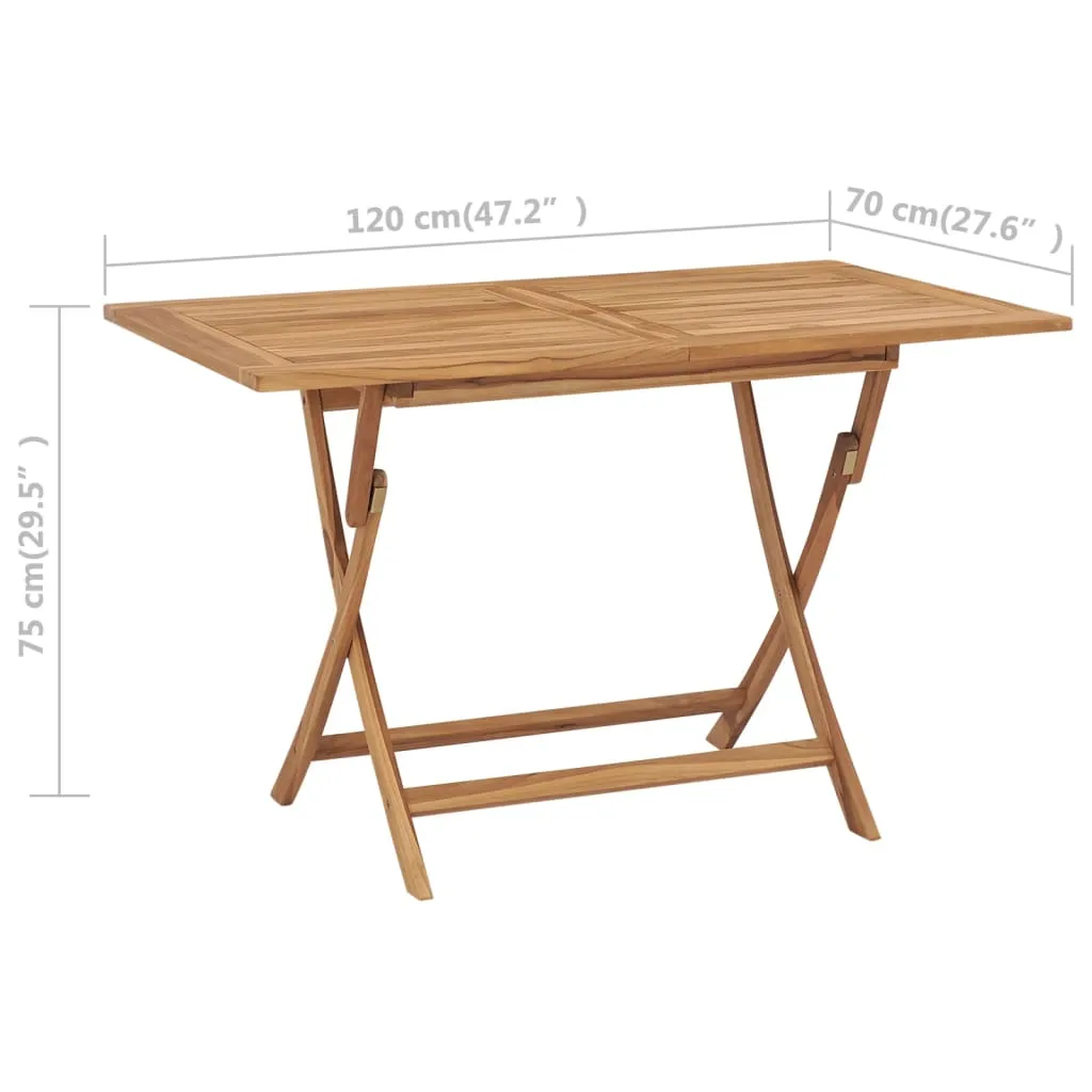 Outdoor Dining Table Folding Table Garden Furniture Solid Wood Teak