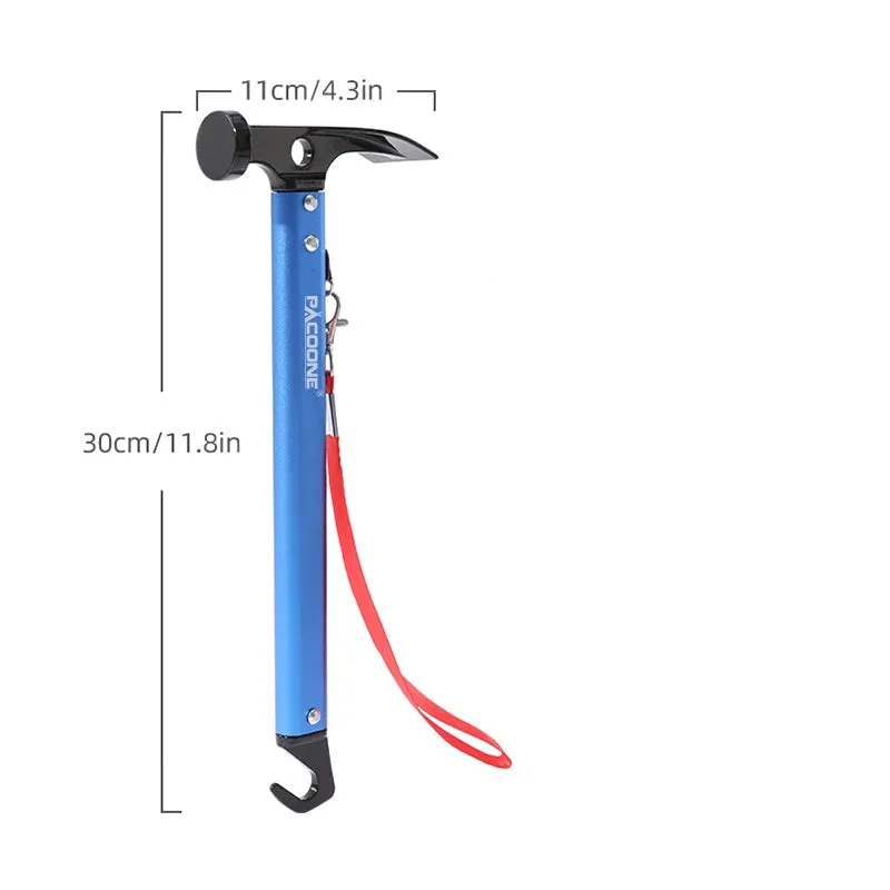 Outdoor Multi-Tool Hammer – Aluminium Survival Tool for Camping & Emergency Use