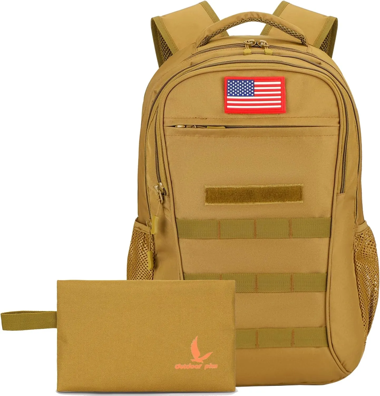 outdoor plus Camo Backpack for School,30L/40L Military Boys Backpack for Elementary Middle School, Army Day Pack for Outdoor