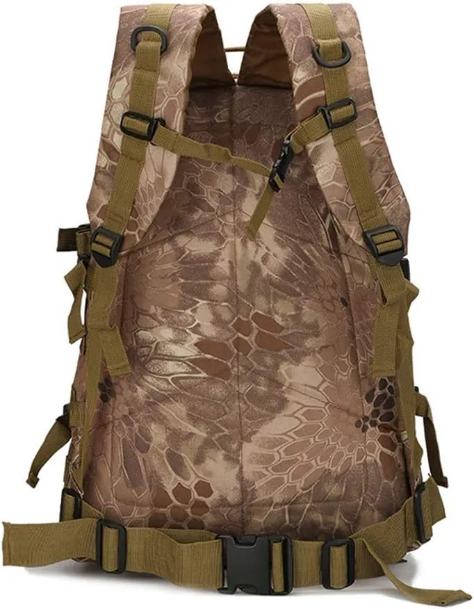 Outdoor Sports Pack Hiking Bag Tactical Rucksack Camo Knapsack Combat Camouflage Tactical 30L Molle 3D Backpack - ACU