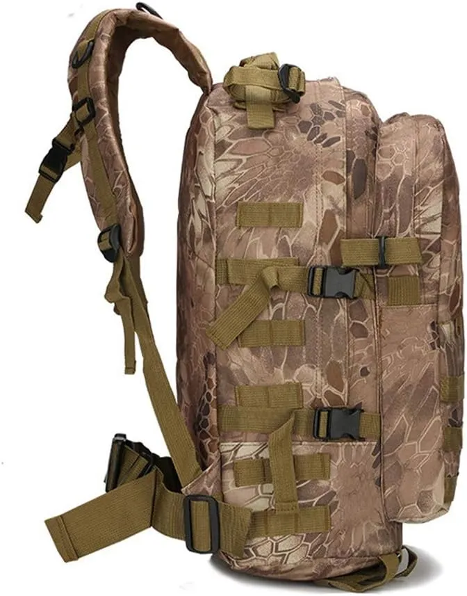 Outdoor Sports Pack Hiking Bag Tactical Rucksack Camo Knapsack Combat Camouflage Tactical 30L Molle 3D Backpack - ACU