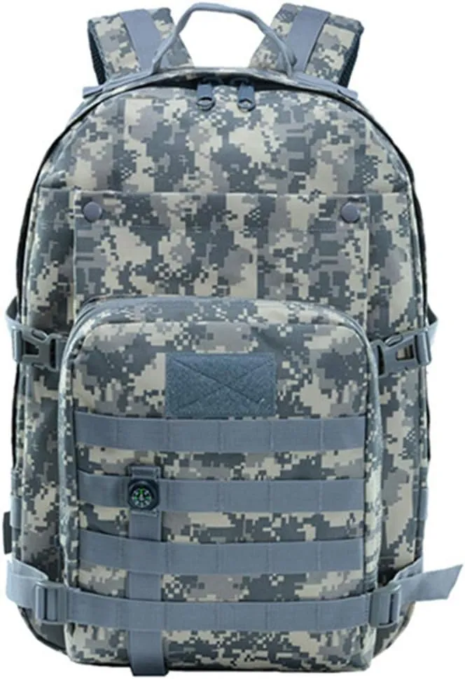 Outdoor Sports Pack Hiking Bag Tactical Rucksack Camo Knapsack Combat Camouflage Tactical 40L Molle Backpack
