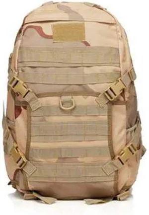 Outdoor Sports Pack Hiking Bag Tactical Rucksack Camo Knapsack Combat Camouflage Tactical Molle 40L Backpack - 3 Color Desert