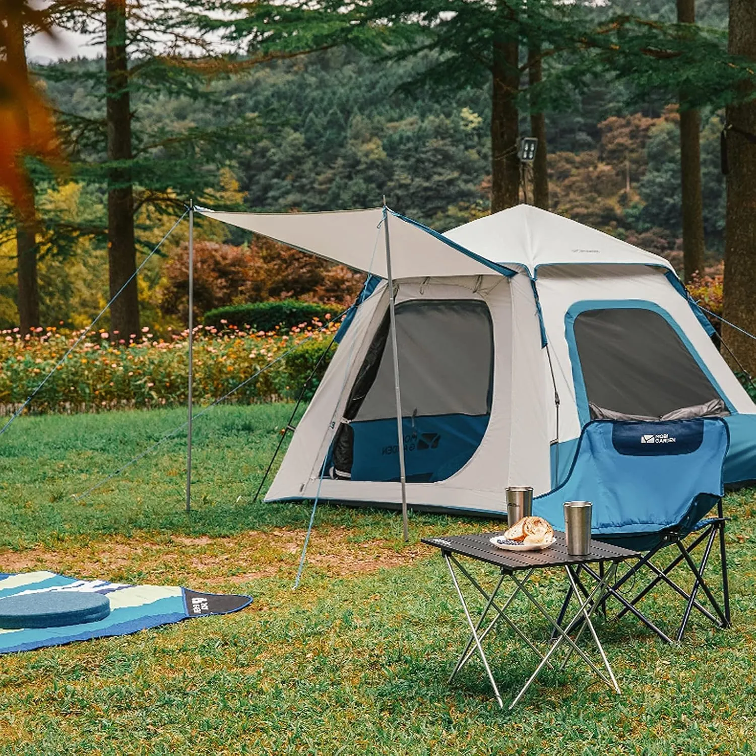 Outdoor Thickening Automatic Speed Open Sun Protection Thickening Field Camping Equipment Portable Foldable Tents (D 200 * 200 * 145Cm) (C 200 * 200 * 145Cm)