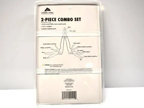 Ozark Trail 2 piece combo set multi tool knife