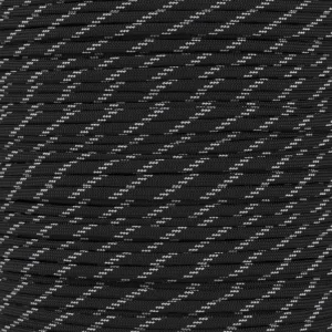 Paracord Planet Mil-Spec Commercial Grade 550lb Type III Nylon Paracord Reflective and Glow in The Dark Colors (Black Glow in The Dark, 100 feet)