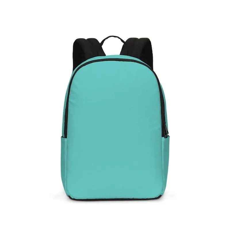 Pastel Blue Cool Green Waterproof Backpack | Bright Pastel Blue Cool Green | C60M0Y30K0