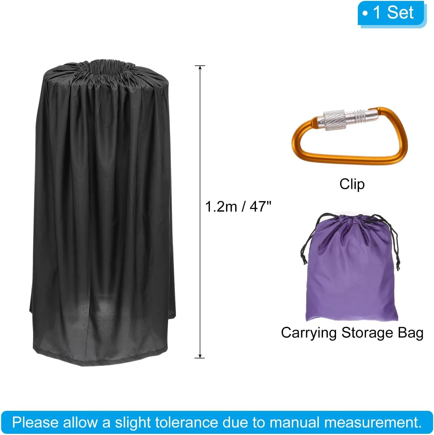 PATIKIL Portable Dressing Room, 3.94ft Length Instant Dressing Cover Up Changing Tent Privacy Shelters for Beach Boating Camping Competition, Black