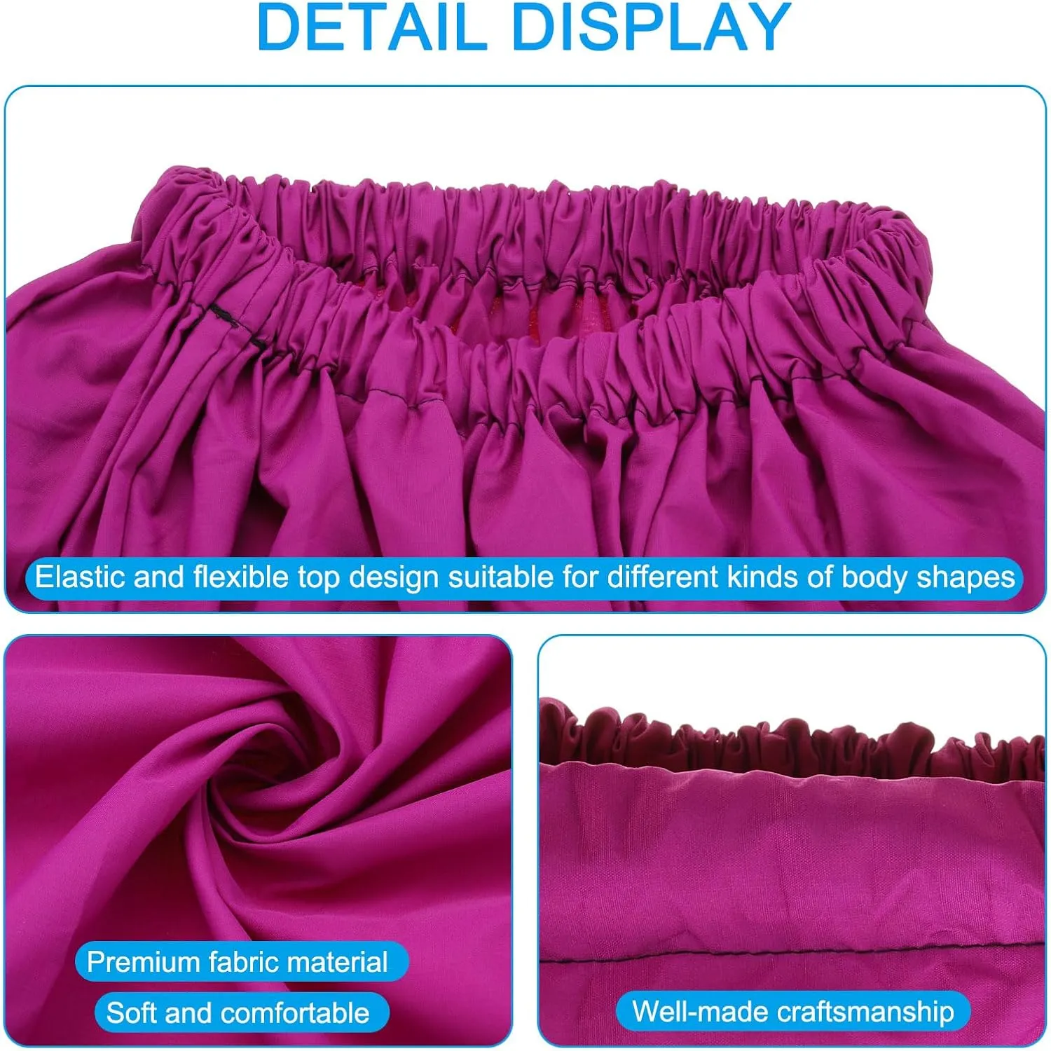 PATIKIL Portable Dressing Room, 4.59ft Length Instant Dressing Cover Up Changing Tent Privacy Shelters for Beach Boating Camping Competition, Rose Red